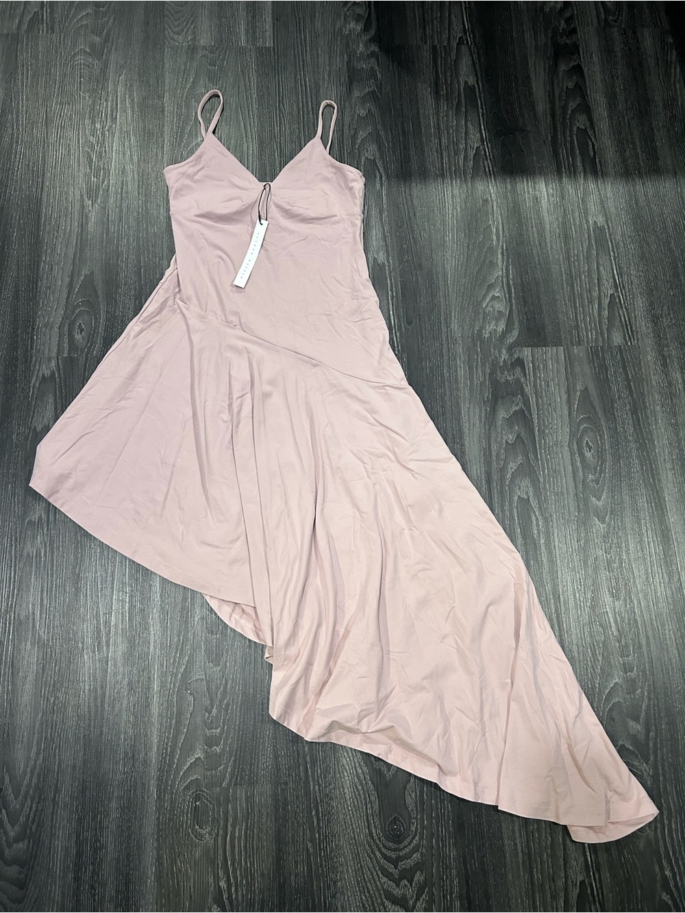 REVOLVE NWT String Asymmetrical Ruffle Pink Dress from Susana Monaco
